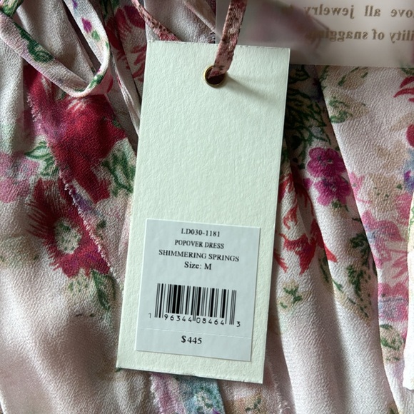 NWT Love Shack Fancy Popover Shimmering Springs Dress M - Picture 3 of 11